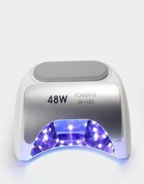 Misscheering 48W Cordless LEDUV Nail Lamp Gel Polish Light Dryer Rechargeable UV Manicure5923786