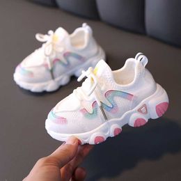 Athletic Outdoor Candy Colour Kids Shoes Summer Breathable Mesh Children Shoes Single Net Cloth Sports Sneakers Boys Shoes Girls Shoes CSH226 W0329