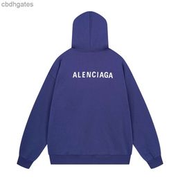 Hoodies Hoodie Sweater Paris Fashion Brand Version High Quality b Family Classic Front Rear Letter Printing Men's Women's Hooded Balencaiiga Gy98