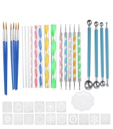 40Pcs Mandala Dotting Tools Set Rock Painting Kit Pen Paint Stencil3779695