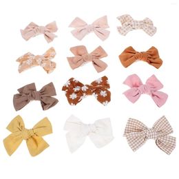 Bandanas 12pcs Girls Hair Clips Bows Barrettes Bow For Little