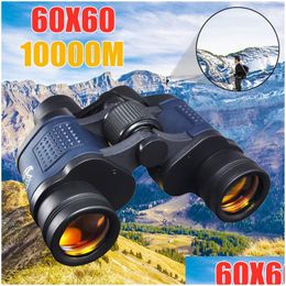 Telescopes 3000M 60X60 Ourdoor Waterproof High Power Definition Binocars Night Vision Cam Hunting Monocar Telescopio Binocos Drop De Dhupy