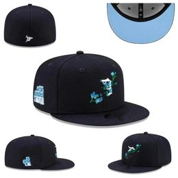 Newera Cap Flat Casual Fitted Luxury Designer Hat Baseball Football Caps Letter Embroidery Cotton All Teams Sport World Patched Full Closed Ed Hats Luxury 422