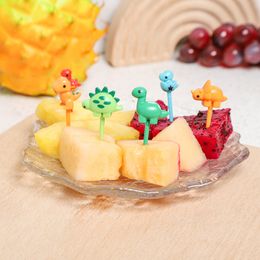 Popularna domowa kreskówka Fruit Fork Cute Animal Bento Tag Creative Bento Tag Decorating Zestaw