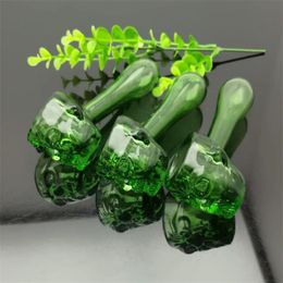 Smoking Pipes New green ghost glass pipe Glass bongs Oil Burner Glass Water Pipe Oil