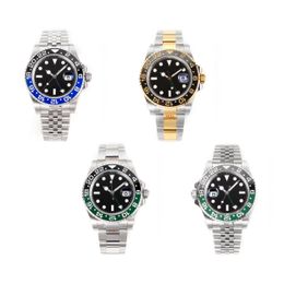 Men's Luxury Watch GMT Dial Coke Sprite 40MM Stainless Steel 904L Sapphire Waterproof Watch Montre de Luxe Fully Automatic Mechanical Watch Gift Watch