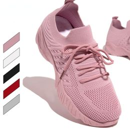 Size Women's Plus Dress Sneaker Tennis Woman Sport Gym Running Lace-up Casual Shoes Mesh Breathable Zapatillas Mujer 230 161c