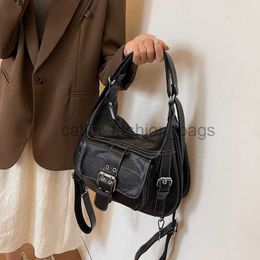 Shoulder Bags Large Capacity Women's Fashion Backpack Large Capacity PU Soul Bag Designer Multi Pocket Motorcycle Bagcatlin_fashion_bags