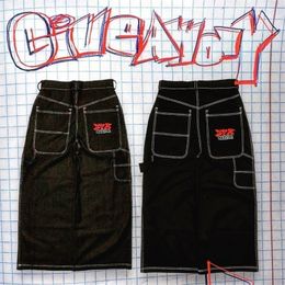 Женские джинсы JNCO Baggy Y2k Женские уличные хип-хоп рок-вышивки Винтажные прямые брюки с высокой талией в стиле Харадзюку 231102