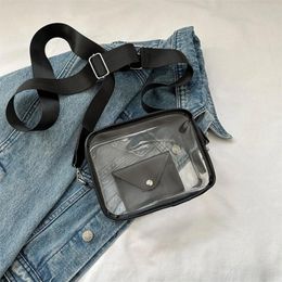 Evening Bags Clear Crossbody Satchel Purse Handbag Stadium Approved Vegan Leather Concert Bag For Women And Teen Girls Shoulder