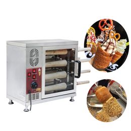 110V 220V Bread Makers Electric Tabletop Bread Roll Maker Temperature Controlled Hungarian Chimney Roll Bread Oven For Sale