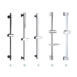 Other Faucets Showers Accs Chrome Shower Sliding Bar Wall Mounted Shower Bar Adjustable Sliding Rail Set Multi Function Hand Shower Head with 1.5M Hose 231102