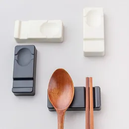 Chopsticks 10 Pcs Utensil Rest Tray Simple-style Chopstick Stand Desktop Spoon Spoons Rests Holders Plastic Rack