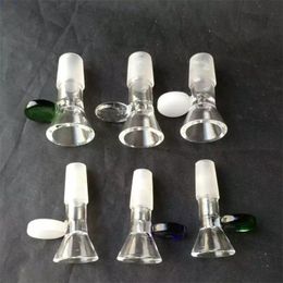 Hookahs Hand-held round cake adapter glass bongs accessories Colorful Pipe Smoking Glass