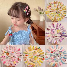 Hair Accessories 14Pcs/set Cartoon Baby Clip Cute Girls Princess Hairpins Girl Barrettes Bangs Kids Headwear