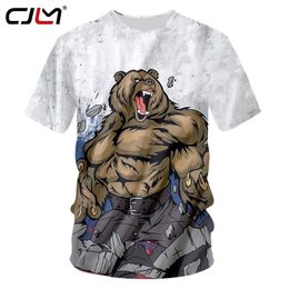 Man Brand Clothes Funny Print Cartoon Bear 3D Tshirt Compression T Shirts Mens Punk Style Short Sleeve Tee Shirt 7XL 2206232732