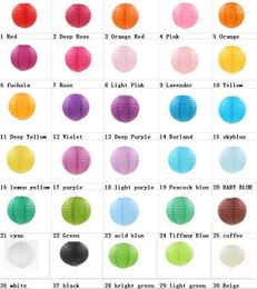 Christmas Decorations 32 Colors Available 8 Inch(20cm) White Chinese Round Paper Lantern Ball 2pcs/lot Hanging Wedding Party