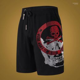 Men's Shorts -Brand Summer Men Casual Breathable Cotton Gym Short Trousers Sweatpants Skulls Beach ManMen's Men'sMen's Bert22