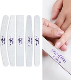 100pcsLot Nail File 100180 Sanding Buffer Block Pedicure Manicure Buffing Polish Beauty Tools Professional Nail Files Grey326f1503375