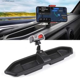 Car Holder Car Dashboard Organiser Box with Mobile Phone Stand Bracket Holder Storage Tray For JEEP WRANGLER JL Gladiator JT 2018+ Q231104