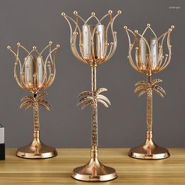 Candle Holders Metal Pillar Candlestick Wedding Decoration Stand Mariage Home Decor Candelabra