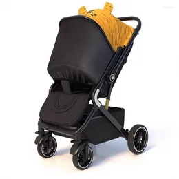 Strollers Ultra-Light Baby Stroller Bidirectional Implementation Can Sit And Lie One Button Close High Landscape Born Umbrella Car