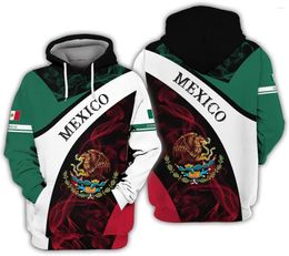 Men's Hoodies Personalised Mexican Shirts For Men Custom Mexico Shirt Women Flag Playera De Full Size S-5XL