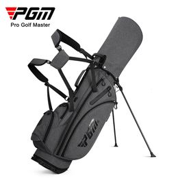 Golf Bags PGM Men's Golf Stand Bag Standard Ultralight PVC Wear-resistant Bag Large Capacity Training Accessories Grey Hold 14pcs Clubs 231102
