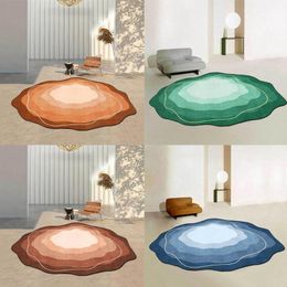 Carpets Rugs And For Home Living Room Simple Irregular Bedroom Decoration Area Rug Blue Green Soft Plush Floor Mat Was A7e7Carpets