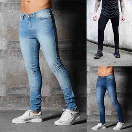 Men's Jeans New Men's Tight New Solid Color Jeans Leggings 11037