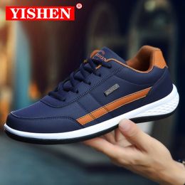 GAI Dress YISHEN Leather Casual Shoe Outdoor Leisure Sneakers Non-slip Footwear Men Vulcanized Shoes Zapatos De Hombre 230403