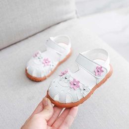 Sandali Sandalia Infantil 2020 Estate Zapatos Nina Sandali floreali per ragazze Principessa Scarpe per bambini per neonate Cool Scandali per bambini Z0331