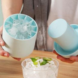 Baking Moulds Food Grade Silicone Ice Mould Round Cylinder Cube Making Freeze Quickly Safety Bucket Cup Kitchen Whiskey Beer Maker