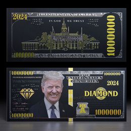 Party Supplies Donald Trump 1000000 Gold Foil Banknote Party Favor Banknote Presidential Election Fake Bank Note