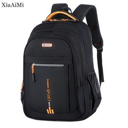 School Bags Large Capacity Backpacks Oxford Cloth Men's Backpacks Lightweight Travel Bags School Bags Business Laptop Packbags Waterproof 230403