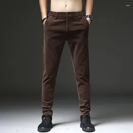 Men's Pants Winter Men Trousers Military Green 2023 Out Door Corduroy Slim Casual Male Black Office Work Big Size