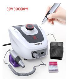 Electric Nail Drill Manicure Machine 32W 35000RPM Set for Nail Pedicure Machine Fingernail Drill Equipment Manicure Tools1218988