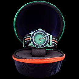 Indische Ozean-Uhr, Herrenuhr, grüne Biokeramik, automatische mechanische Uhren, hochwertige, voll funktionsfähige indische Armbanduhren für den pazifischen und antarktischen Ozean