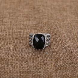 Black Diamond Ring Popular New Line Vintage Cross Women's Ring