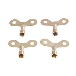 Kitchen Faucets 4pcs Square Socket Brass Radiator Keys Plumbing Bleeding Key Solid Water Tap For Air Valve Tool 6mm Hole Core