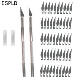 Engraving NonSlip Metal Scalpel Knife Kit pcs Blades Cutter Craft Knives for Mobile Phone PCB Repair Hand ToolsSmall and compact