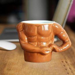 Mugs 1PC Creative Muscle Mug Ceramic Coffee Man Cup For Milk Beverage Cute Gag Gifts Adult Men And Students Home Kitchen