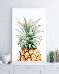 Pineapple Wall Art Prints Kitchen Decor Tropical Watercolour Botanical Art Canvas Painting Wall Picture Poster Home Decorations3612921