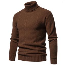 Men's Sweaters Winter Hooded Sweater Men Warm Turtleneck Mens Slim Fit Pullover Classic Sweter Knitwear