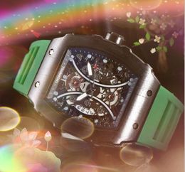 Top Fashion Big Dial Chronograph Quartz Men Watches 43mm Silicone Strap Date Sports Wristwatch Clock Male Luminous Watch Relogio Masculino