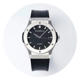 Designer relata o relógio mecânico automático masculino de alta qualidade de aço inoxidável Sapphire relógios de luxo Busine