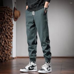 Men's Pants Autumn Green Baggy Men Casual Harem Sports Elastic Waist Drawstring Jogging Trousers