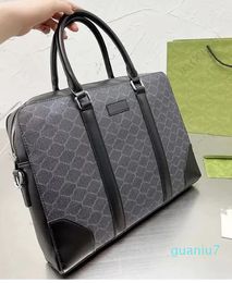 Mens Designer Briefcase Tote Shoulder Crossbody Computer Bag Briefcases Genuine Leather