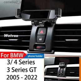 Car Holder Car Phone Holder For BMW 2013-2022 F30 F31 F34 F35 GPS Special Gravity Navigation Mobile Phone Bracket 360 Degree Rotating Stand Q231104
