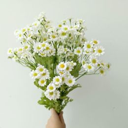 Decorative Flowers 30 Heads Cute Silk Daisy 54cm Artificial Sun DIY Wedding Flower Bouquet Garden Home Room Table Decoration